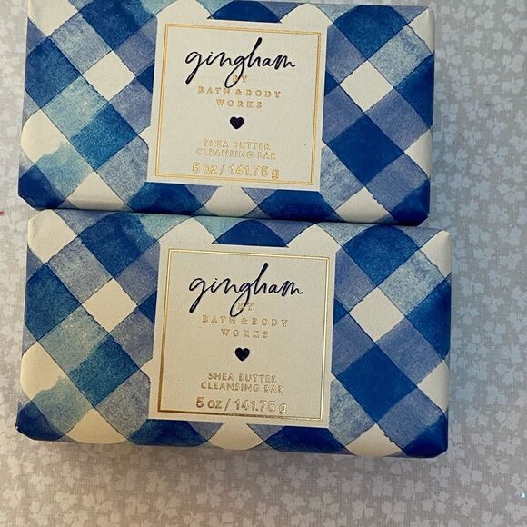 Bath and Body Works Gingham Shea Butter Cleansing Bar Qty:2 5 Oz each. - Picture 3 of 3